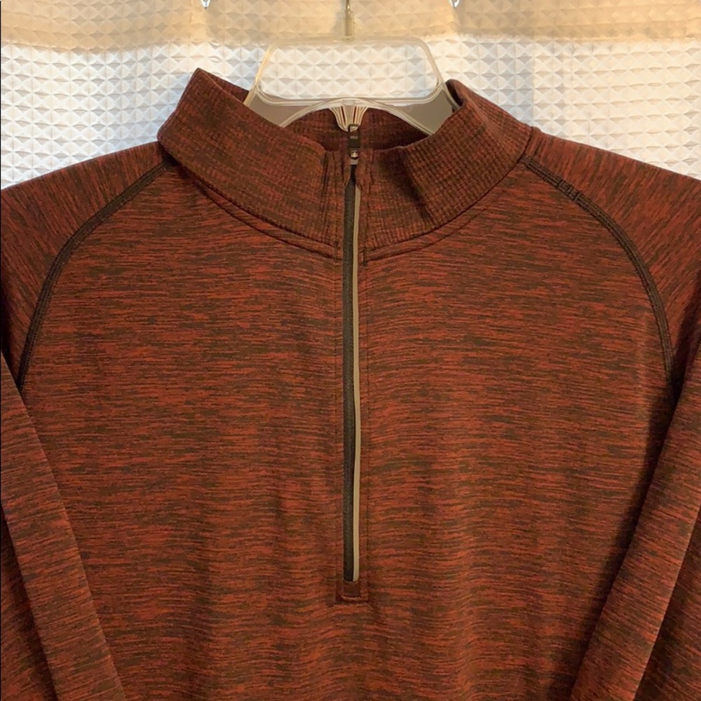 Maroon long sleeve athletic casual shirt